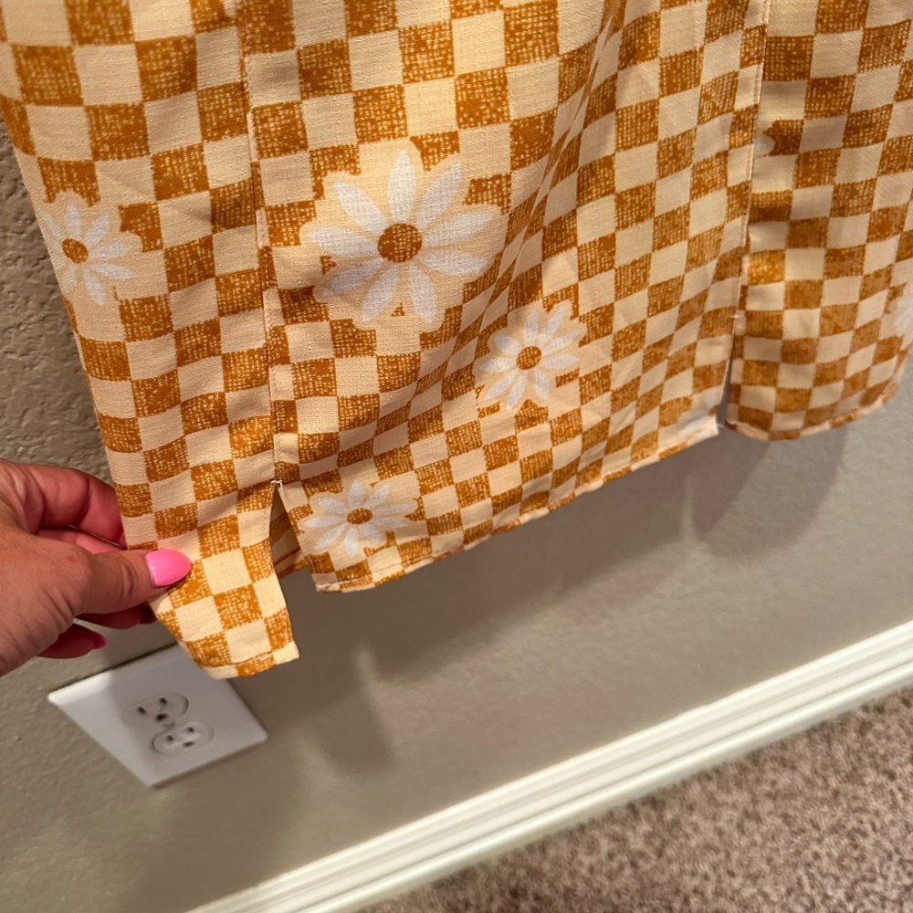 Urban outfitters checkered daisy mini summer dress XS - Picture 4 of 8